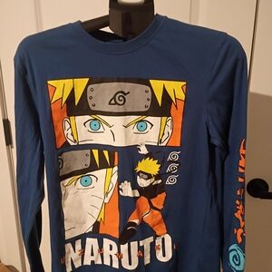 Naruto Kids Long Sleeve Blue Shirt